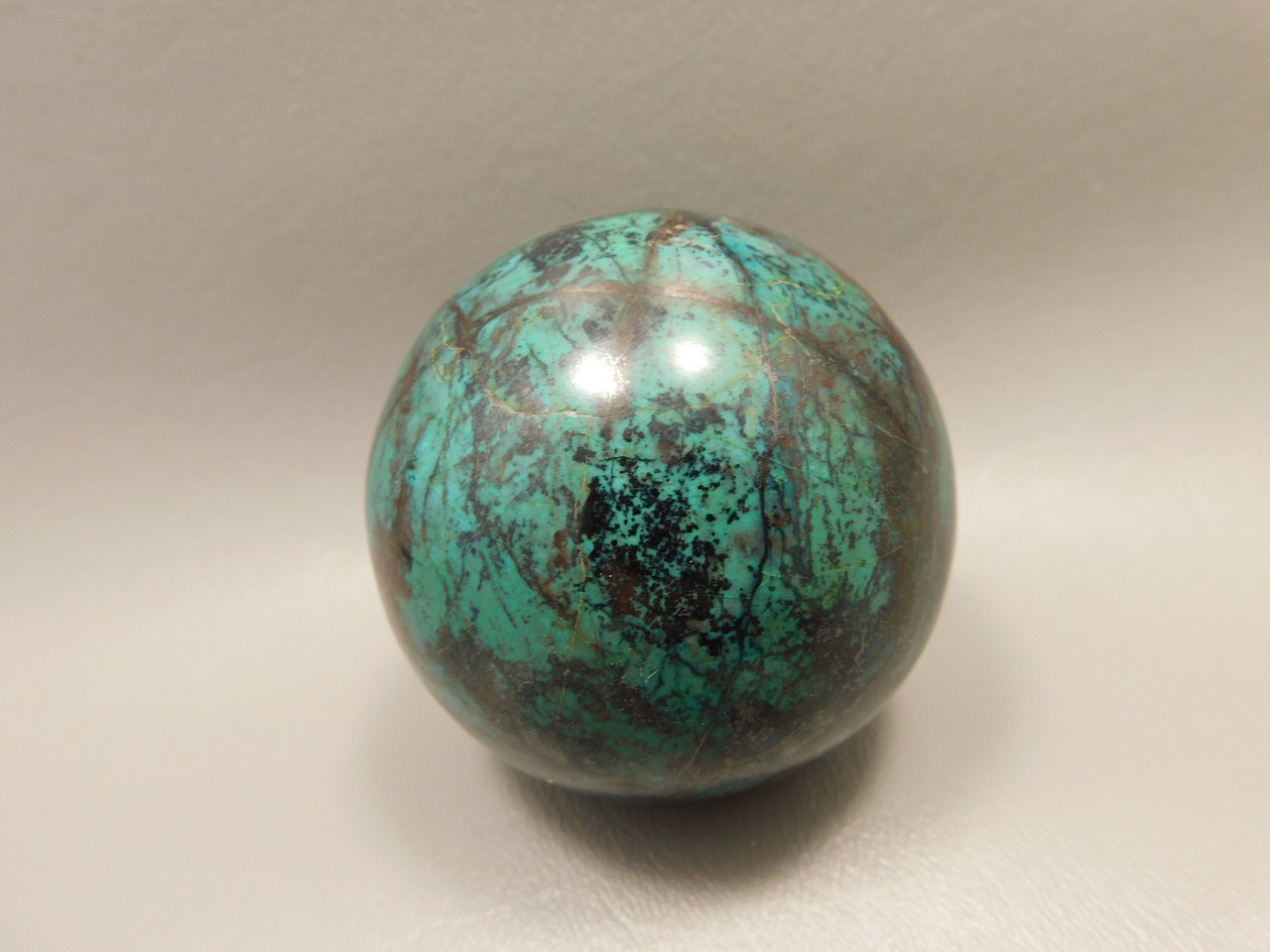 Chrysocolla Cuprite Sonora Sunset Stone Sphere 2.4 inch Rock #O2