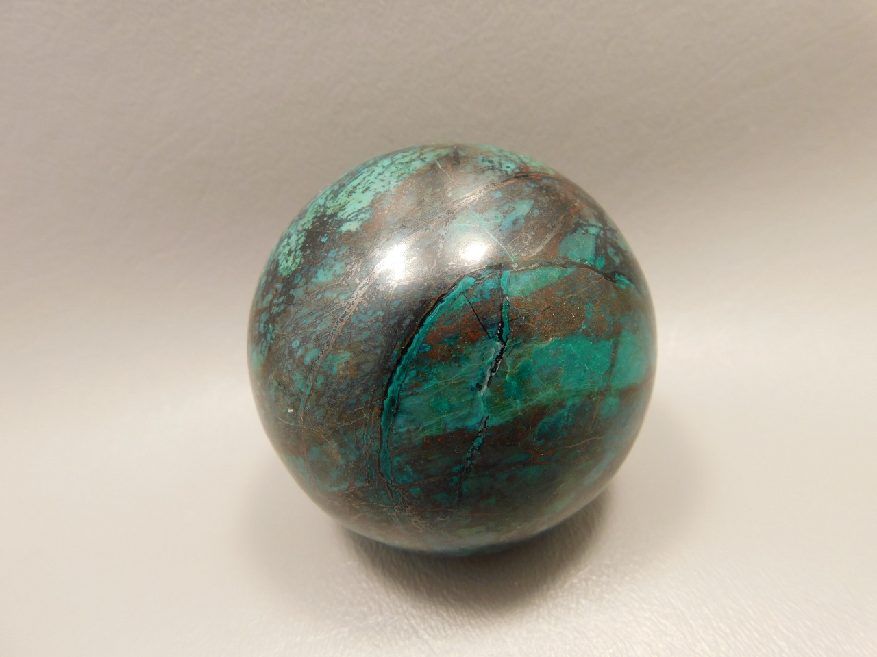 Chrysocolla Cuprite Sonora Sunset Stone Sphere 2.4 inch Rock #O2