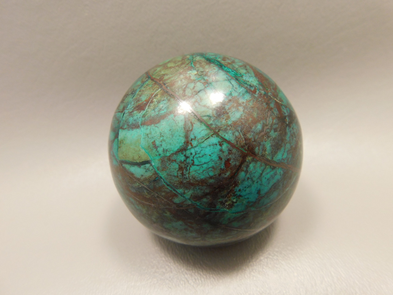 Chrysocolla Cuprite Sonora Sunset Stone Sphere 2.4 inch Rock #O2