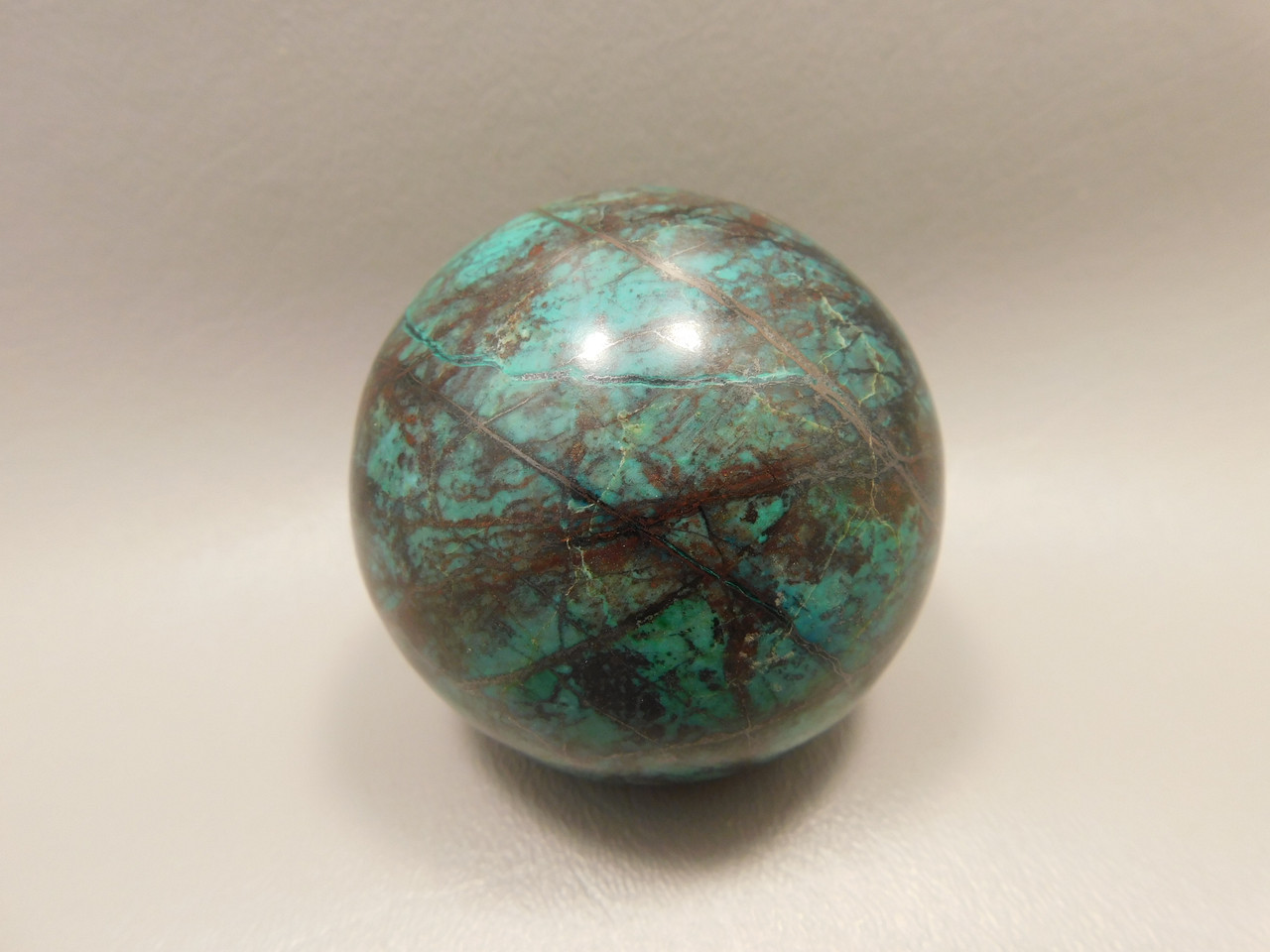 Chrysocolla Cuprite Sonora Sunset Stone Sphere 2.4 inch Rock #O2
