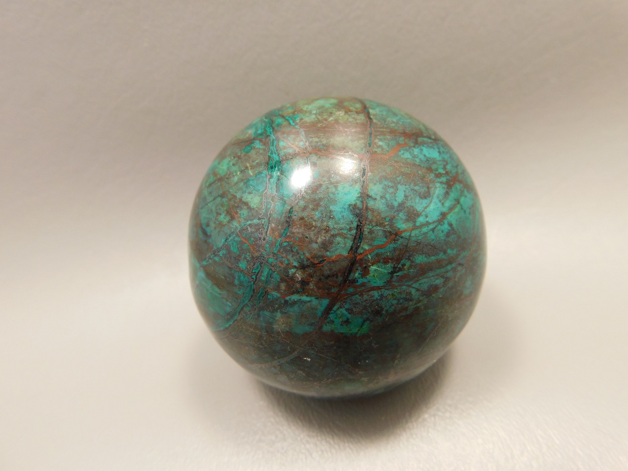Chrysocolla Cuprite Sonora Sunset Stone Sphere 2.4 inch Rock #O2