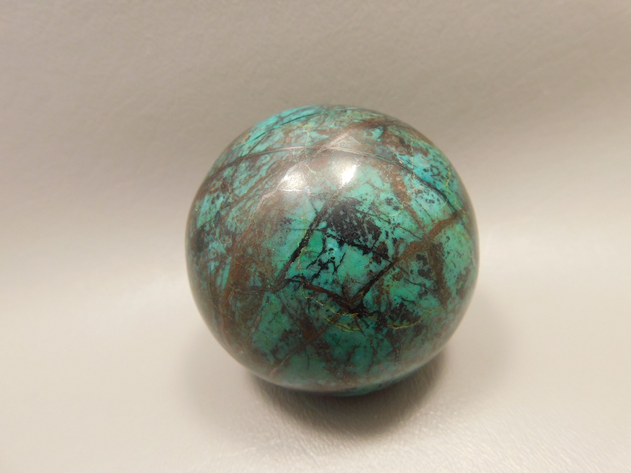 Chrysocolla Cuprite Sonora Sunset Stone Sphere 2.4 inch Rock #O2