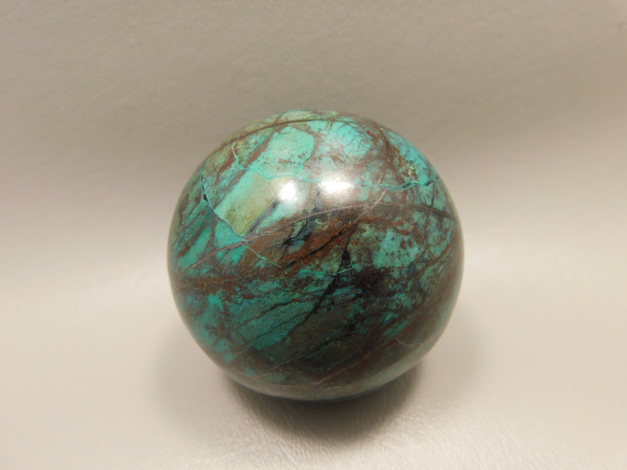 Chrysocolla Cuprite Sonora Sunset Stone Sphere 2.4 inch Rock #O2