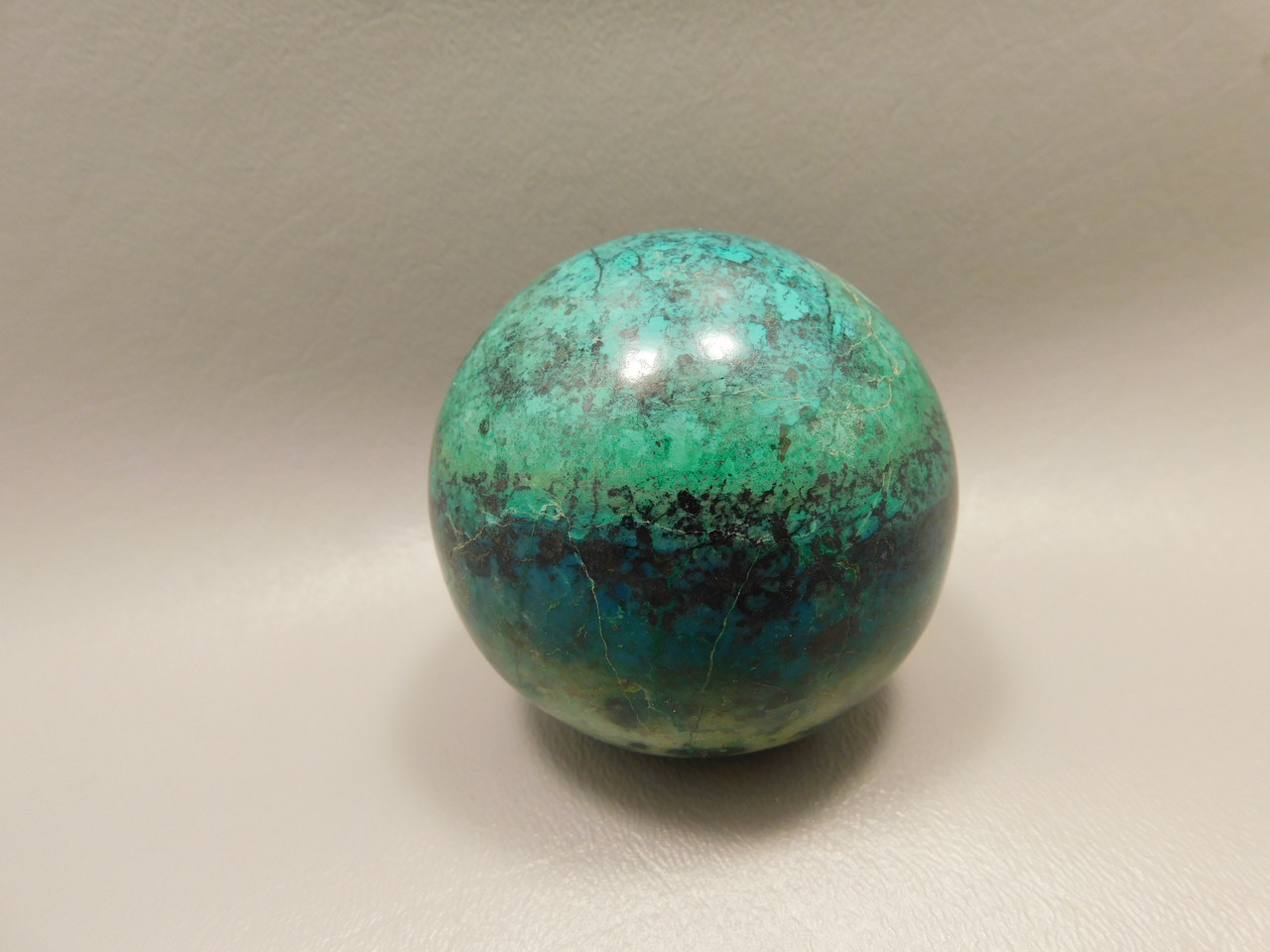 Chrysocolla Cuprite Sonora Sunset Stone Sphere 2.4 inch Rock #O3