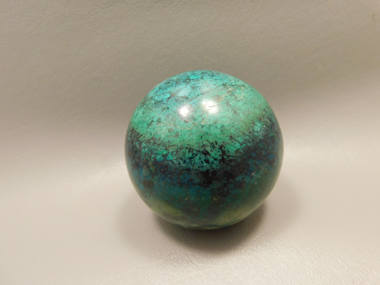 Chrysocolla Cuprite Sonora Sunset Stone Sphere 2.4 inch Rock #O3