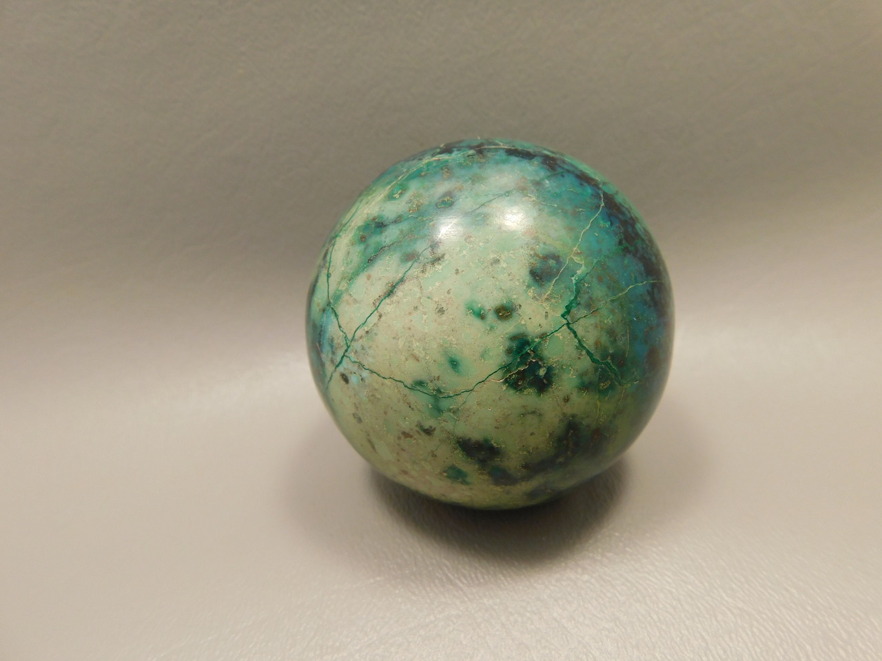 Chrysocolla Cuprite Sonora Sunset Stone Sphere 2.4 inch Rock #O3