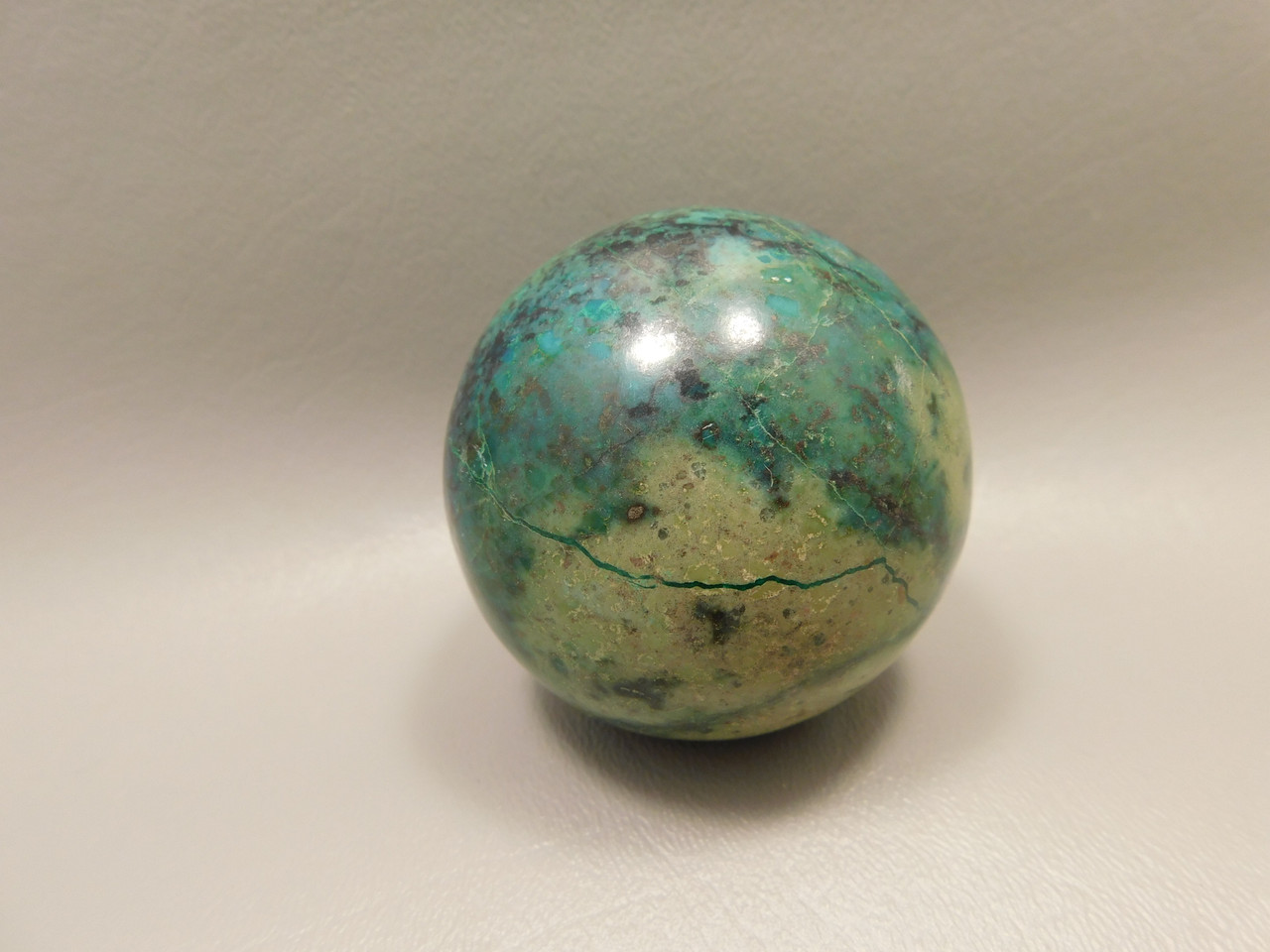 Chrysocolla Cuprite Sonora Sunset Stone Sphere 2.4 inch Rock #O3