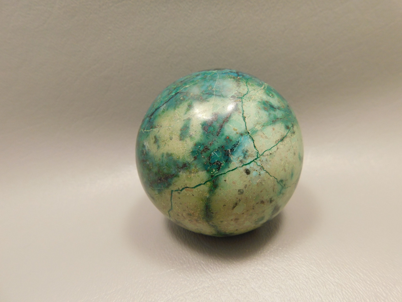 Chrysocolla Cuprite Sonora Sunset Stone Sphere 2.4 inch Rock #O3