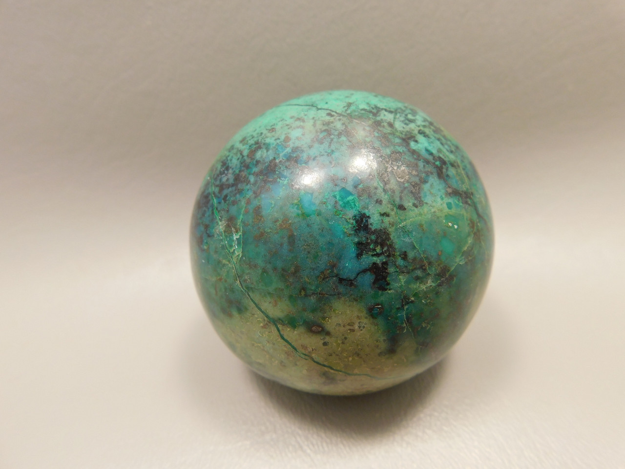Chrysocolla Cuprite Sonora Sunset Stone Sphere 2.4 inch Rock #O3