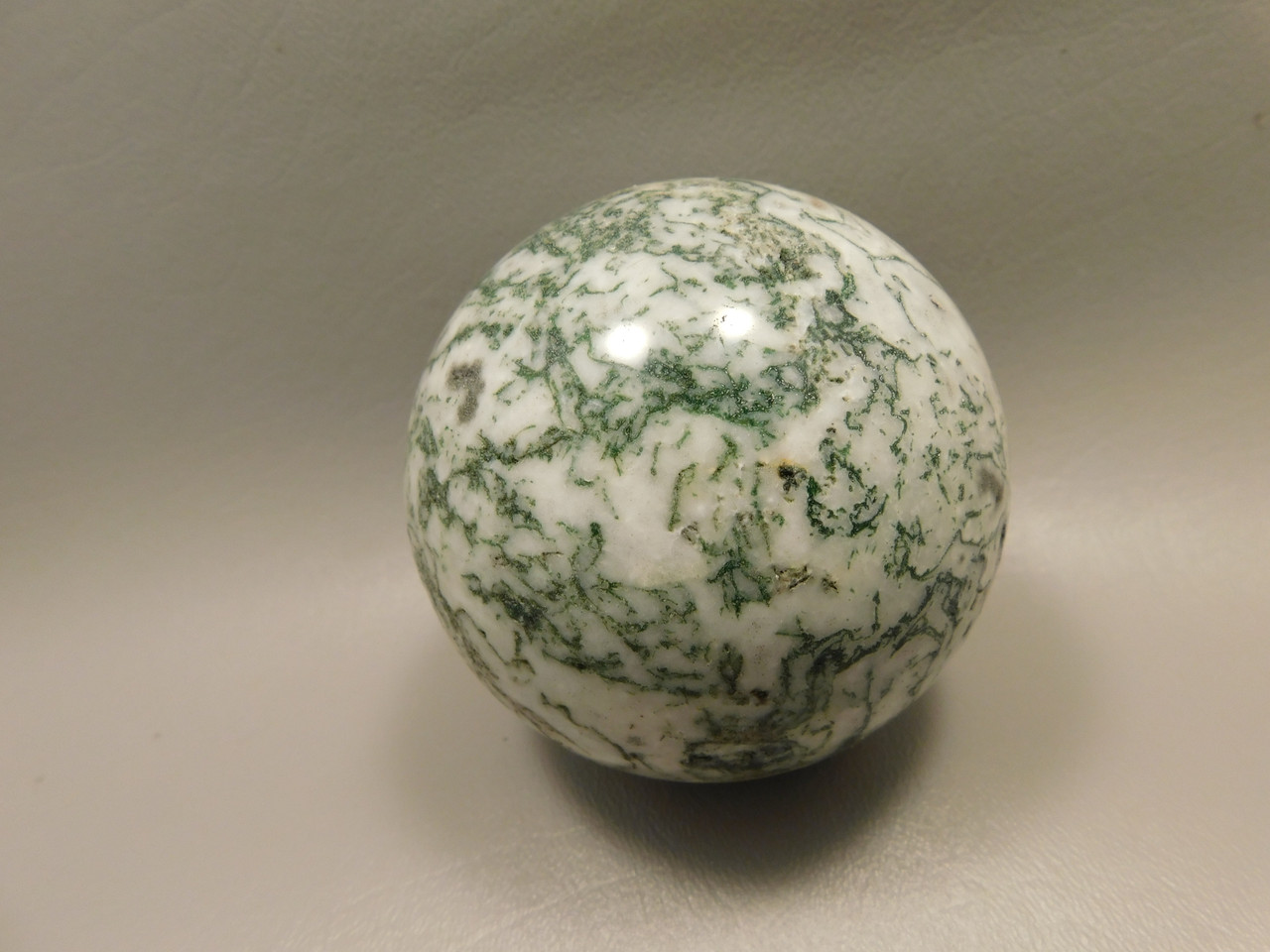 Tree Agate Stone 3 inch Stone Sphere Rock India Gemstone Ball #O4