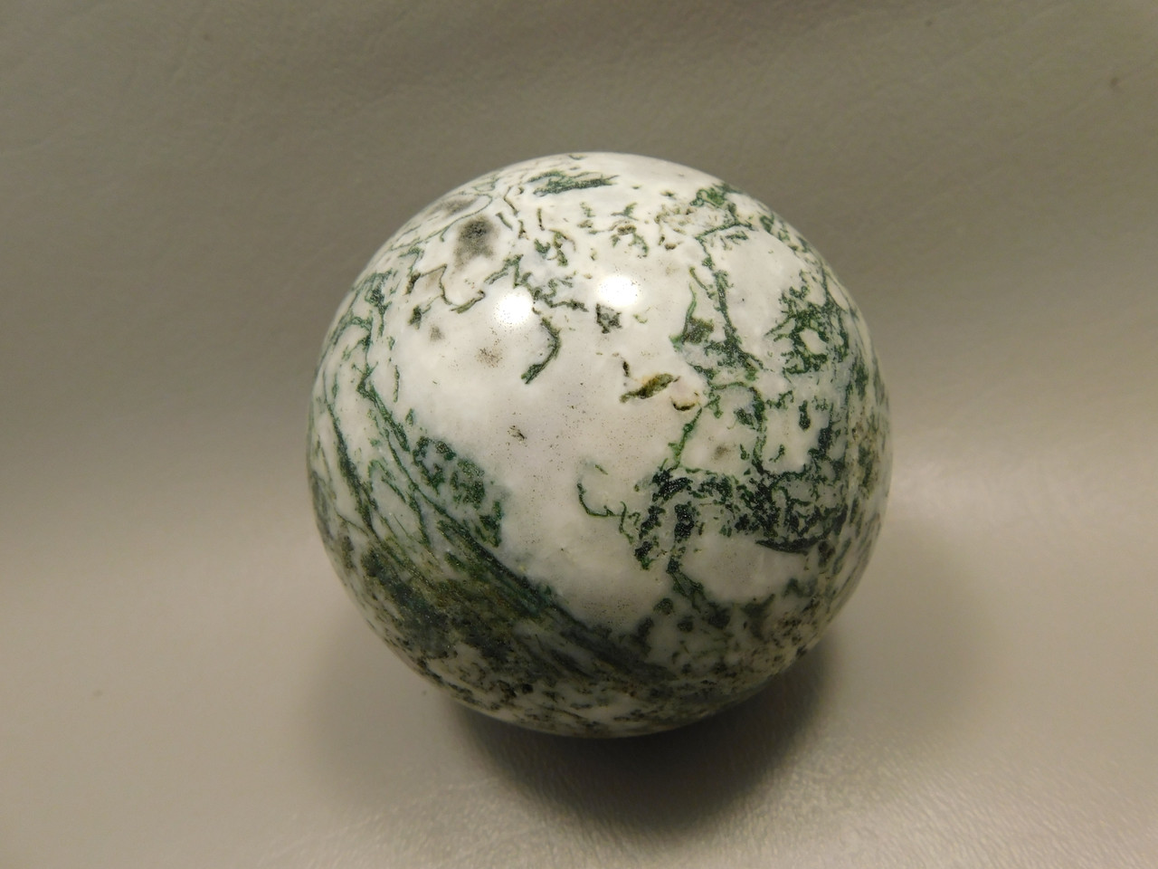 Tree Agate Stone 3 inch Stone Sphere Rock India Gemstone Ball #O4