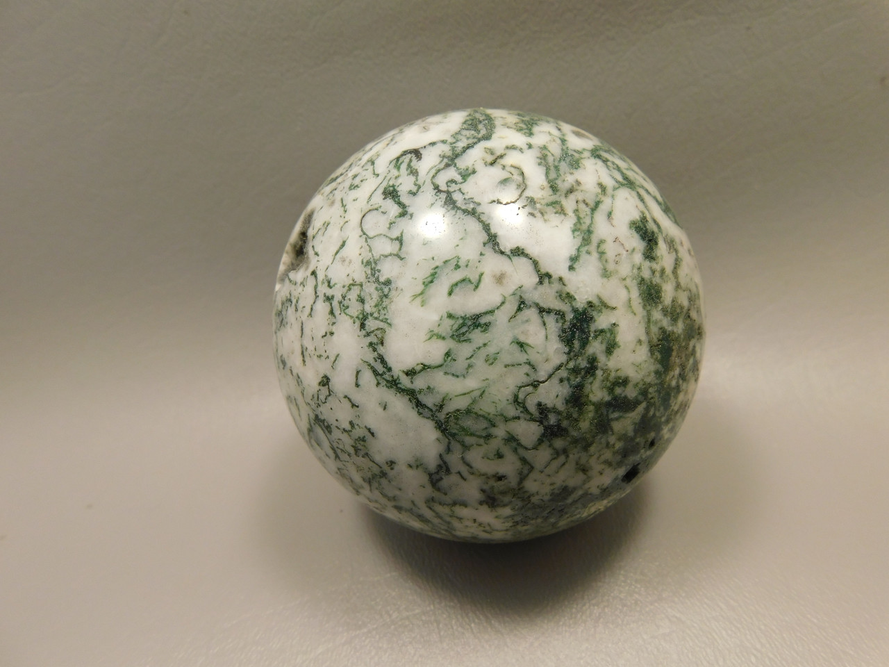 Tree Agate Stone 3 inch Stone Sphere Rock India Gemstone Ball #O4