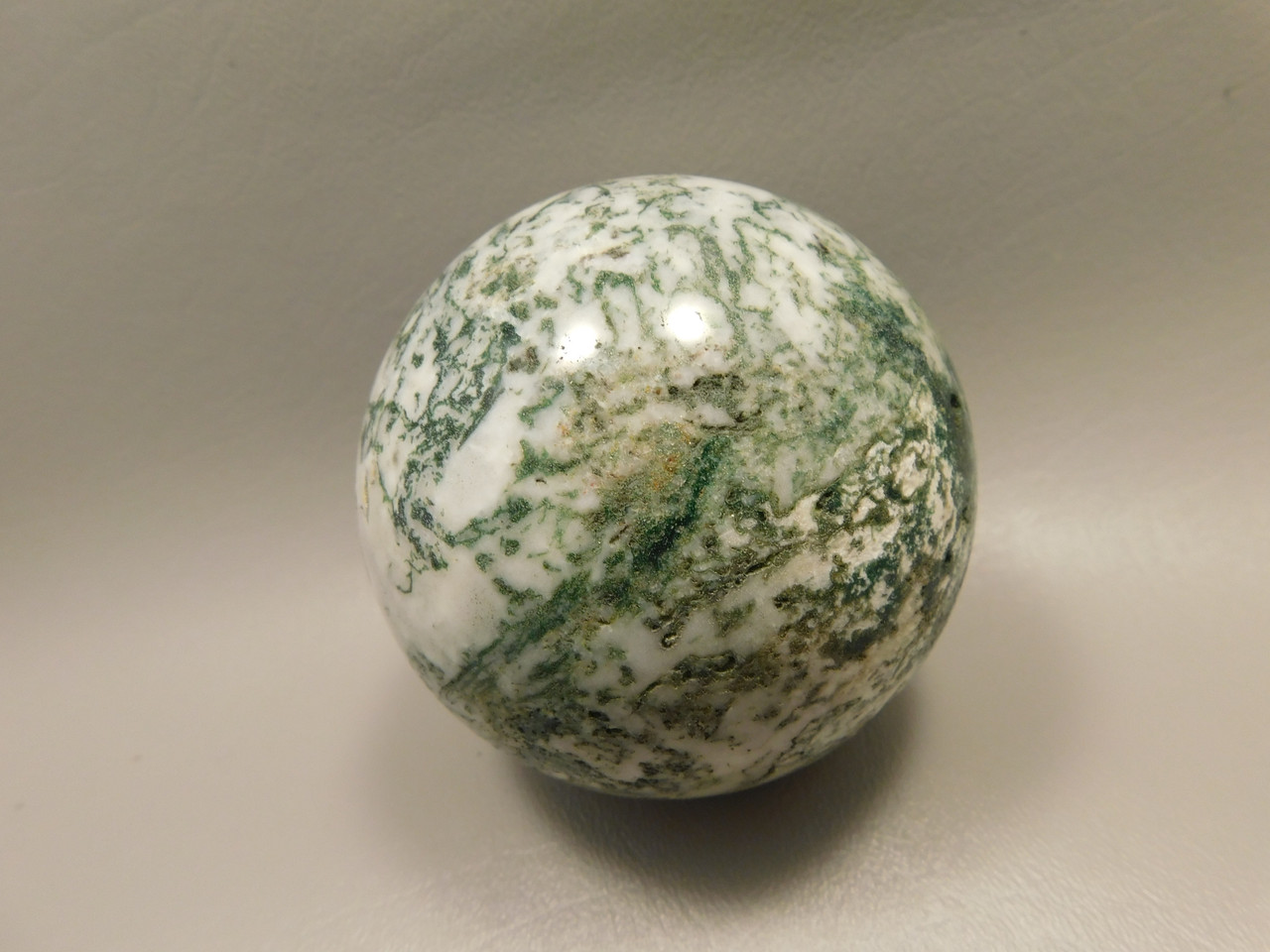 Tree Agate Stone 3 inch Stone Sphere Rock India Gemstone Ball #O4