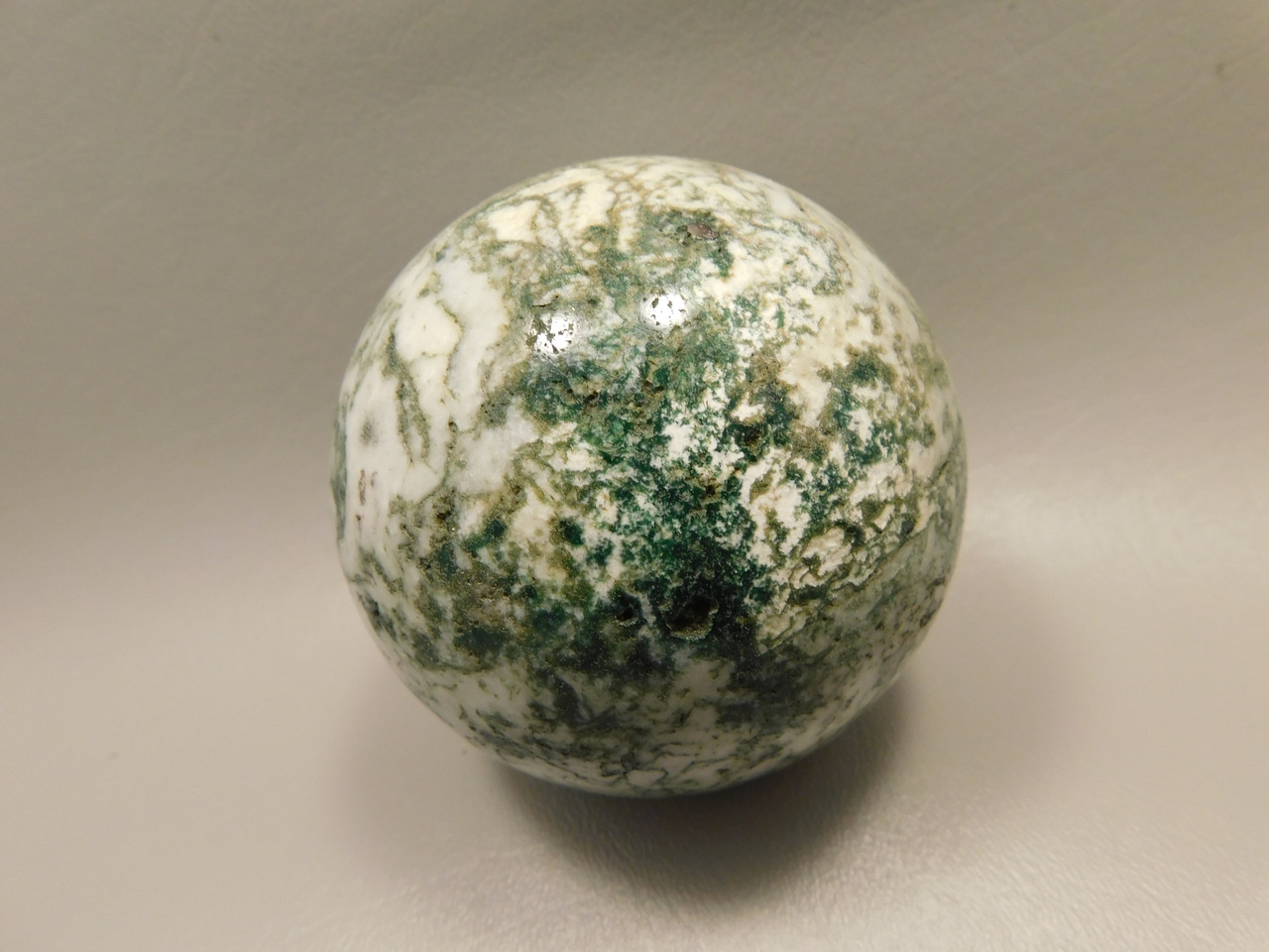 Tree Agate Stone 3 inch Stone Sphere Rock India Gemstone Ball #O4