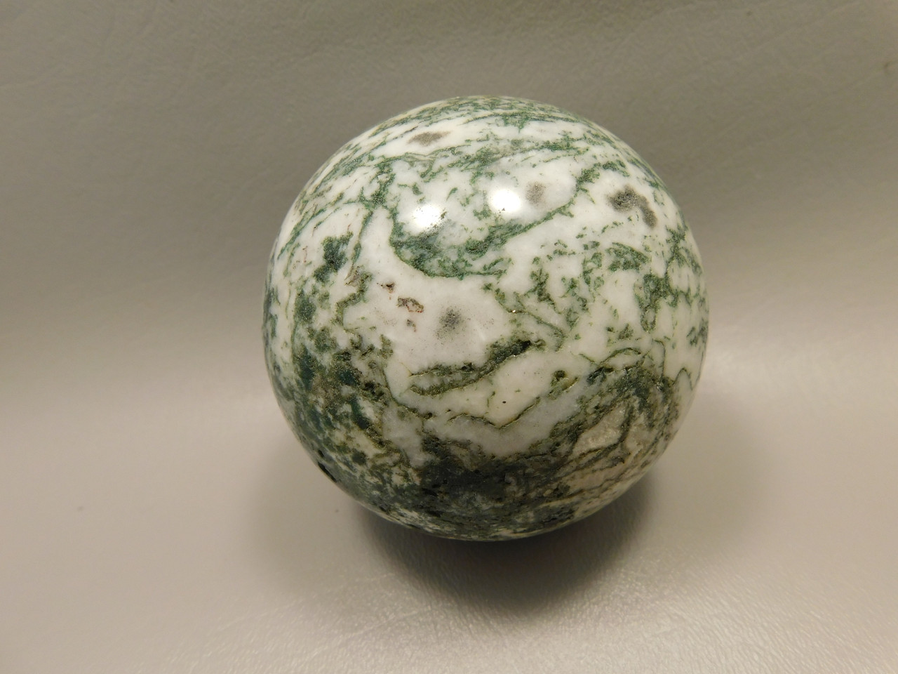 Tree Agate Stone 3 inch Stone Sphere Rock India Gemstone Ball #O4