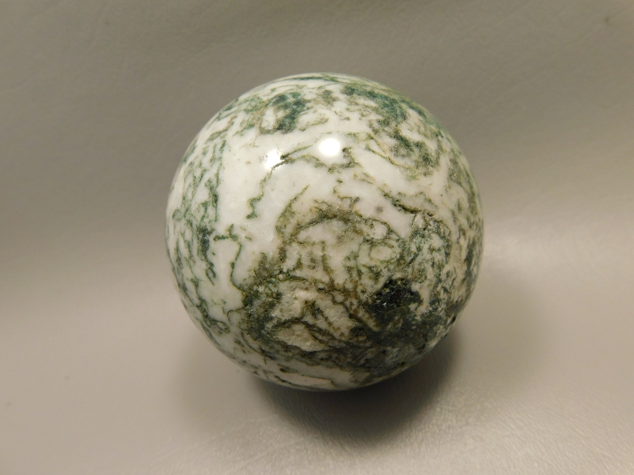 Tree Agate Stone 3 inch Stone Sphere Rock India Gemstone Ball #O4