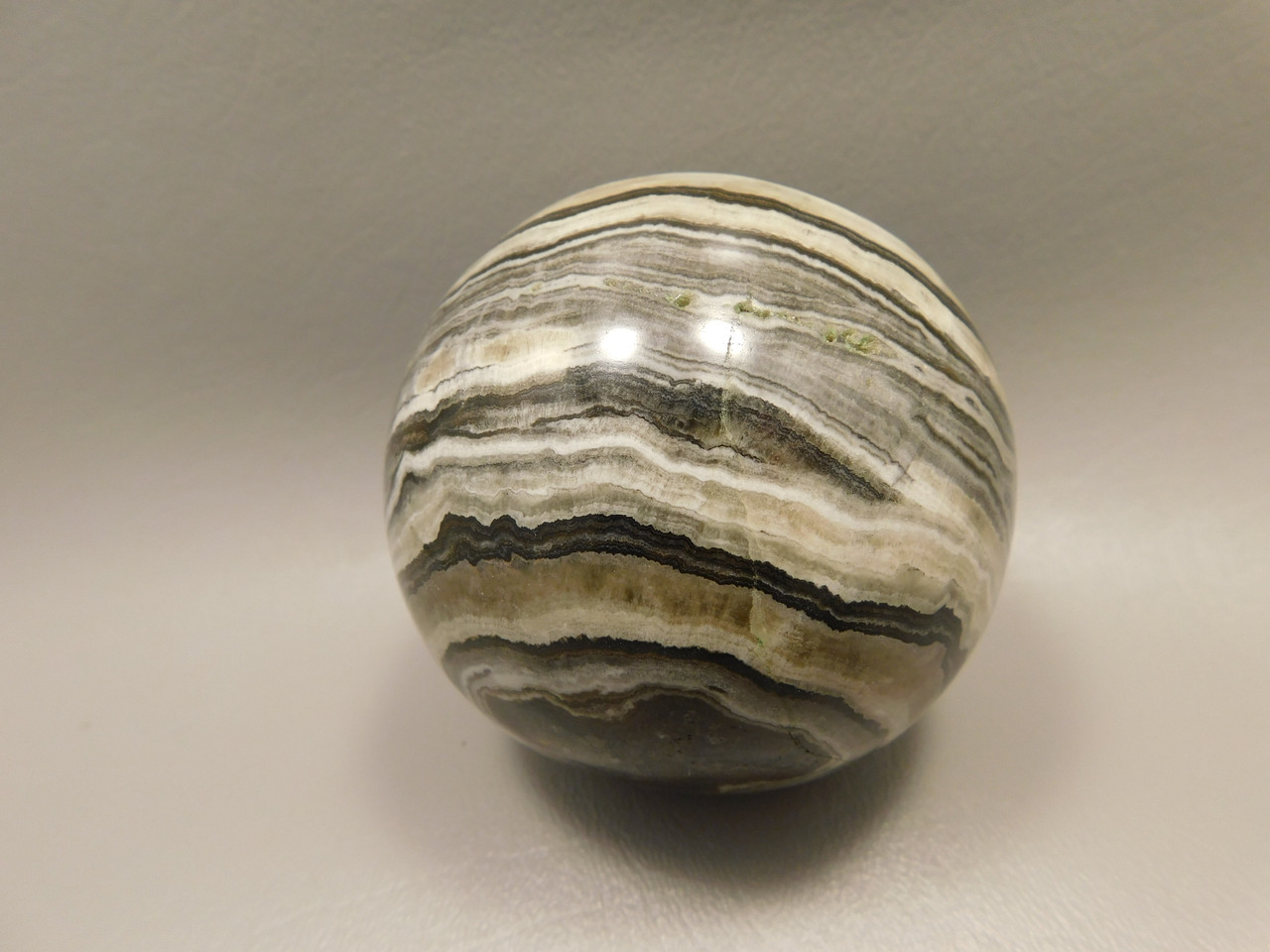 Spirit Stone 2.8 inch Rock Sphere Banded Travertine Arizona #O5