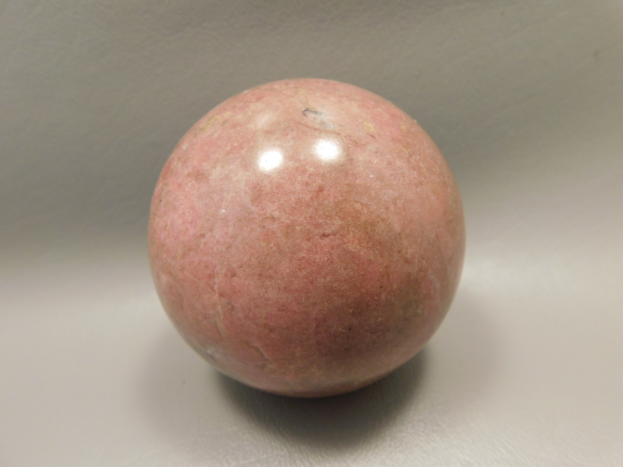 Rhodonite Sphere Shaped 2.9 inch Polished Rock Pink Gemstone #O3