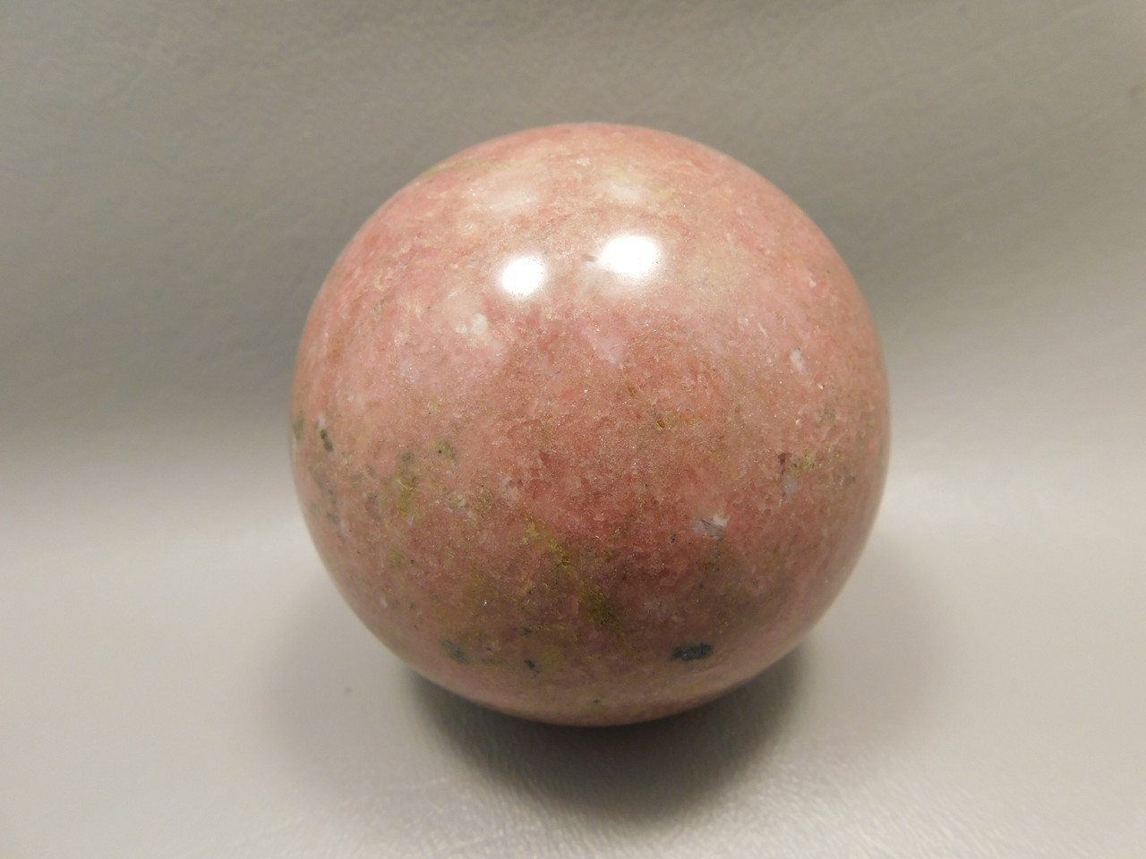 Rhodonite Sphere Shaped 2.9 inch Polished Rock Pink Gemstone #O3