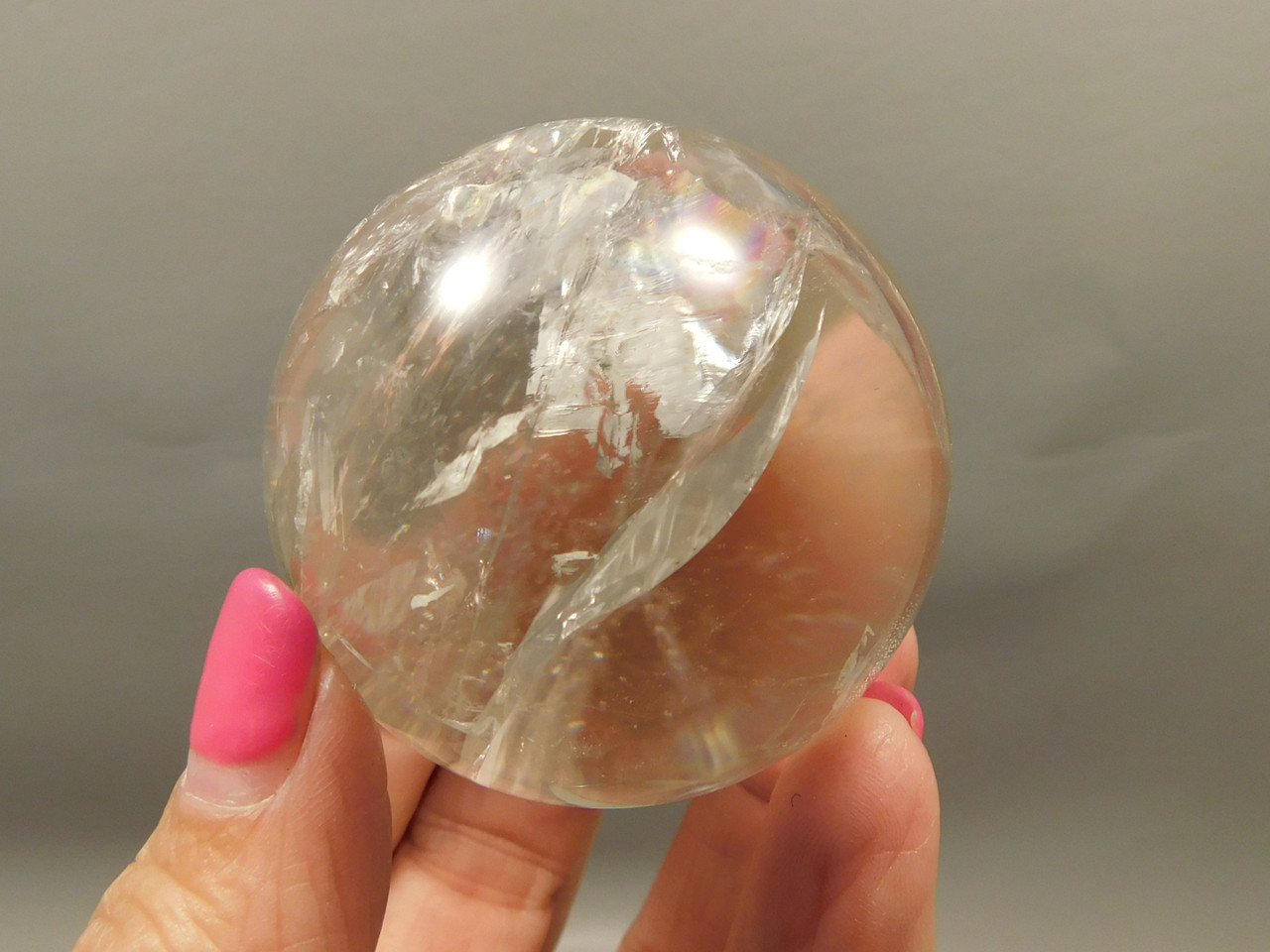 Clear Quartz Crystal Ball 2 inch Polished Stone Sphere Brazil #Ob13