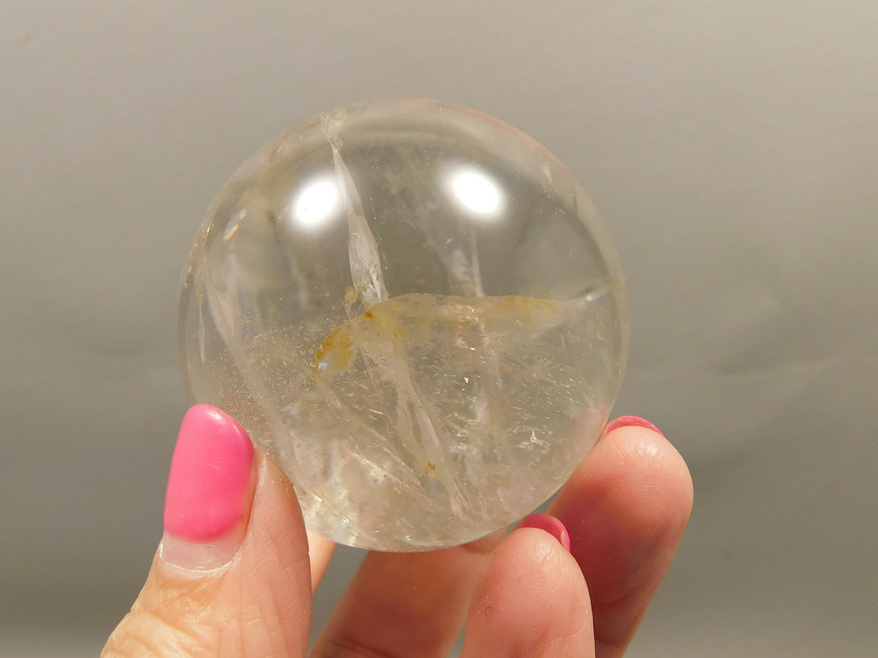 Clear Quartz Crystal Ball 2 inch Polished Stone Sphere Brazil #Ob13