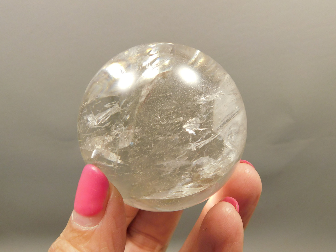 Clear Quartz Crystal Ball 2 inch Polished Stone Sphere Brazil #Ob13