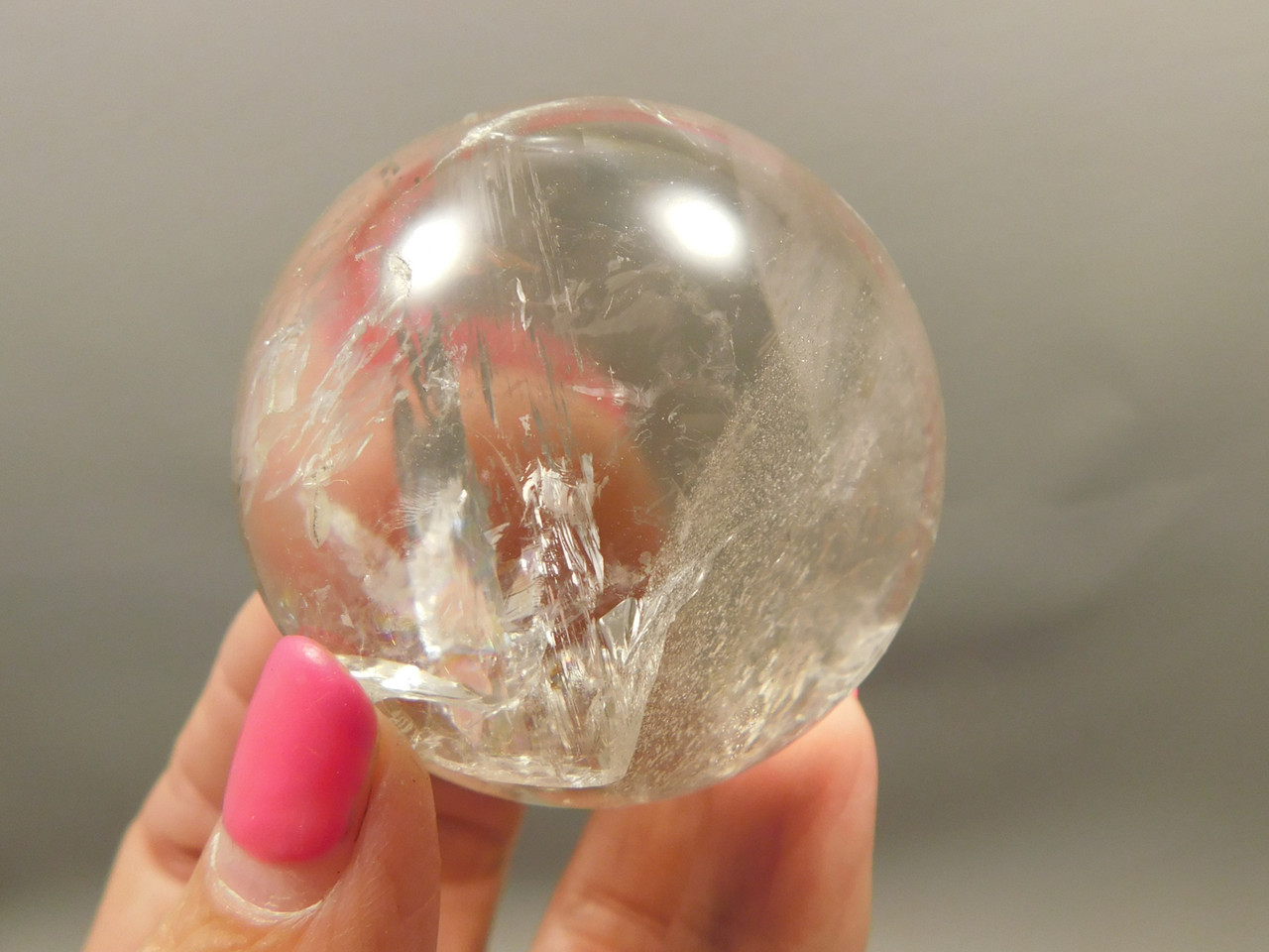 Clear Quartz Crystal Ball 2 inch Polished Stone Sphere Brazil #Ob13