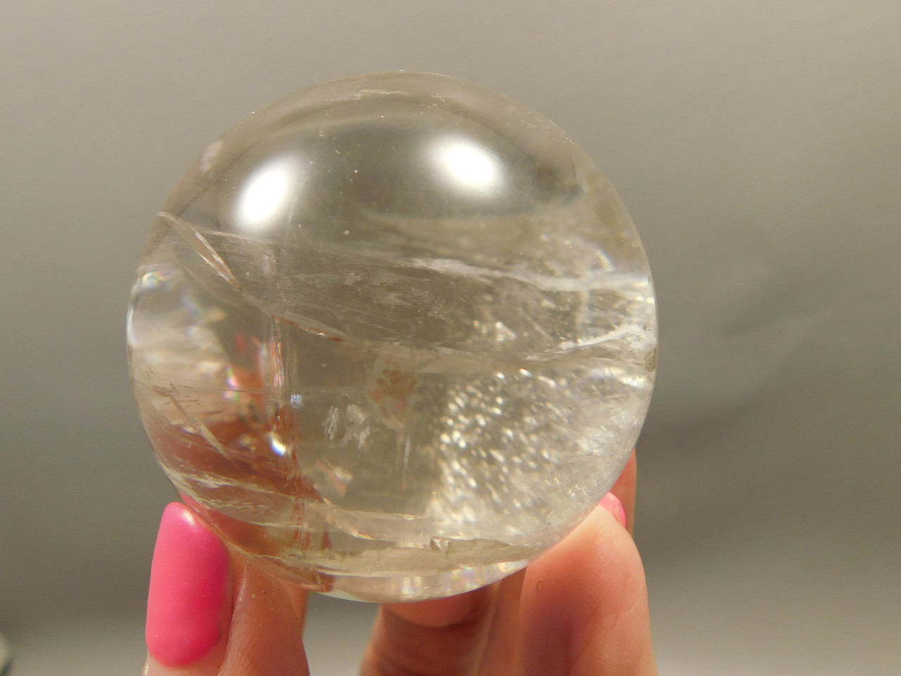 Clear Quartz Crystal Ball 2 inch Polished Stone Sphere Brazil #Ob13