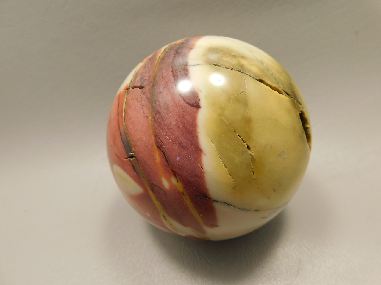 Mookaite Jasper 3.1 inch Stone Sphere Australia 80 mm #O43