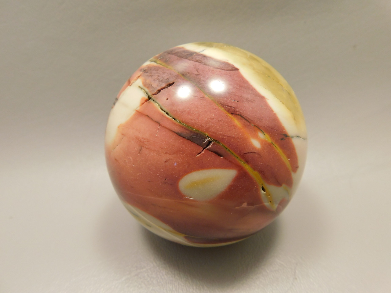 Mookaite Jasper 3.1 inch Stone Sphere Australia 80 mm #O43