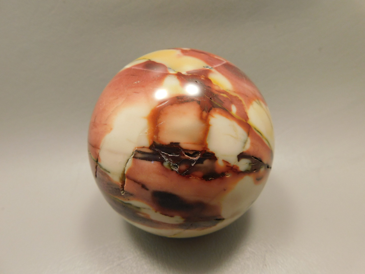 Mookaite Jasper 3.1 inch Stone Sphere Australia 80 mm #O43