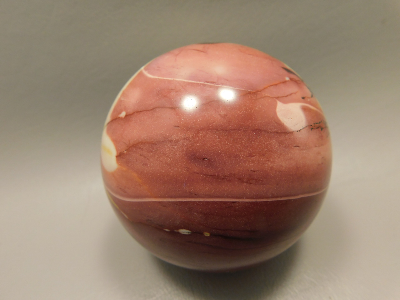 Mookaite Jasper 3 inch Stone Sphere Australia 78 mm #O44