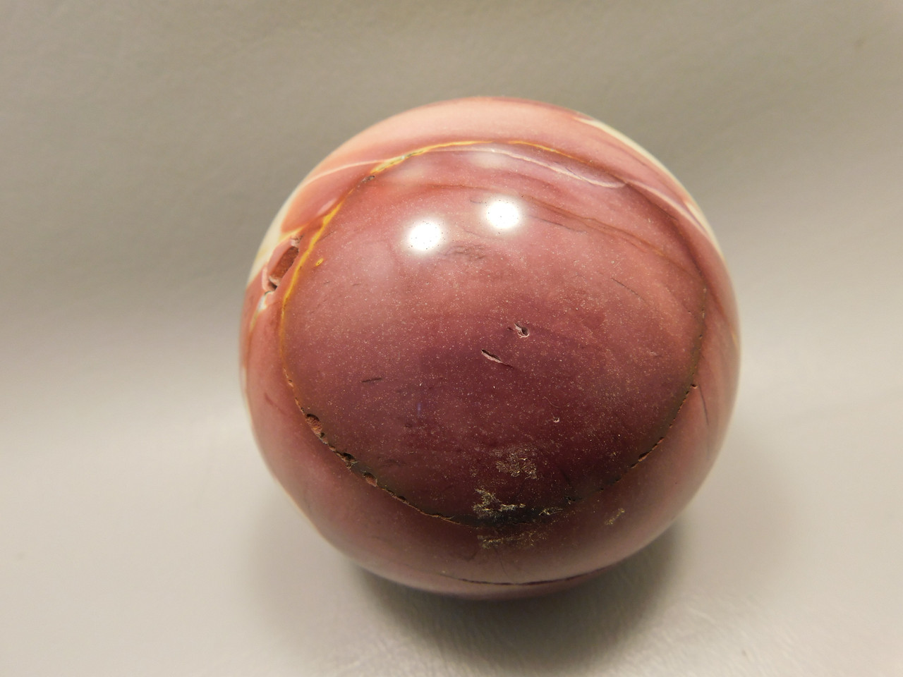 Mookaite Jasper 3 inch Stone Sphere Australia 78 mm #O44