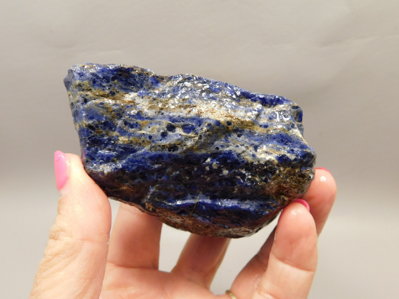 Sodalite Mineral Specimen or Lapidary Cabbing Rough Rock #O1
