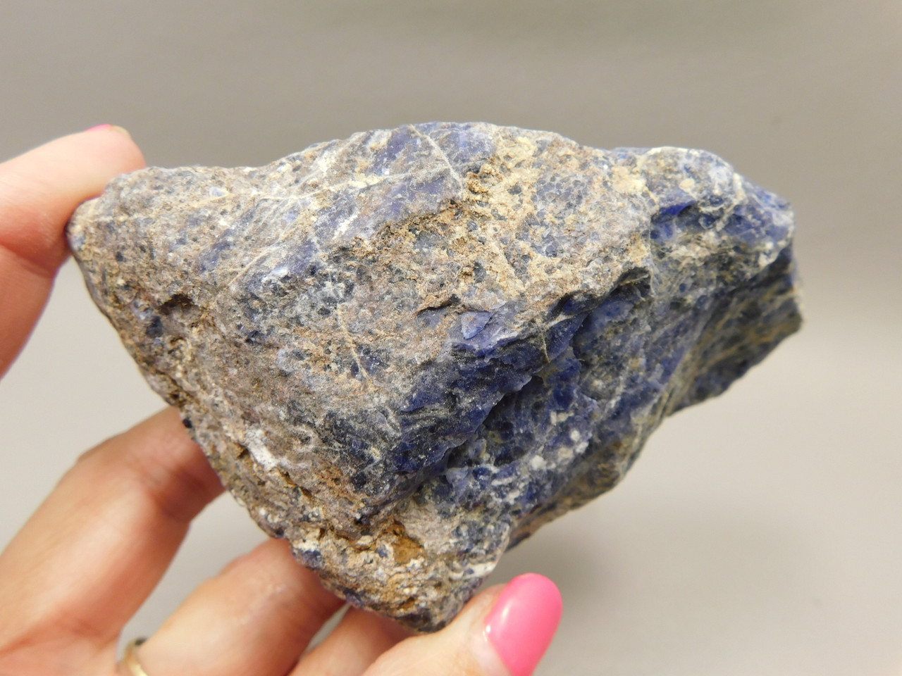 Sodalite Mineral Specimen or Lapidary Cabbing Rough Rock #O1
