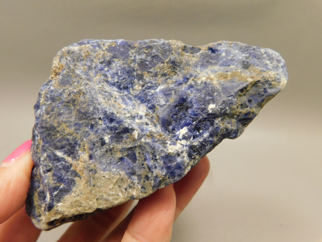 Sodalite Mineral Specimen or Lapidary Cabbing Rough Rock #O1