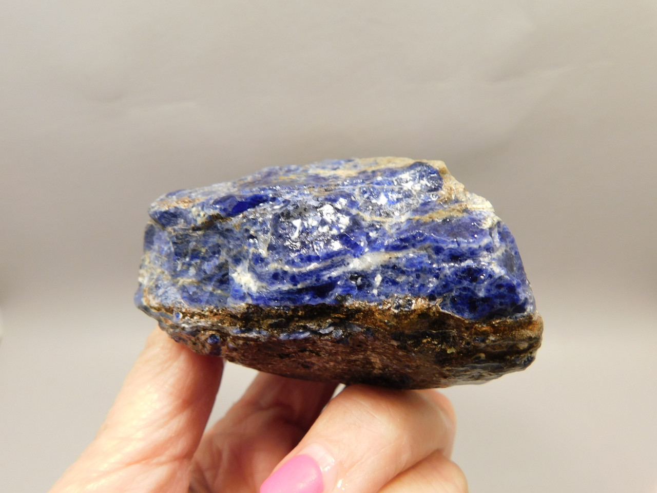 Sodalite Mineral Specimen or Lapidary Cabbing Rough Rock #O1