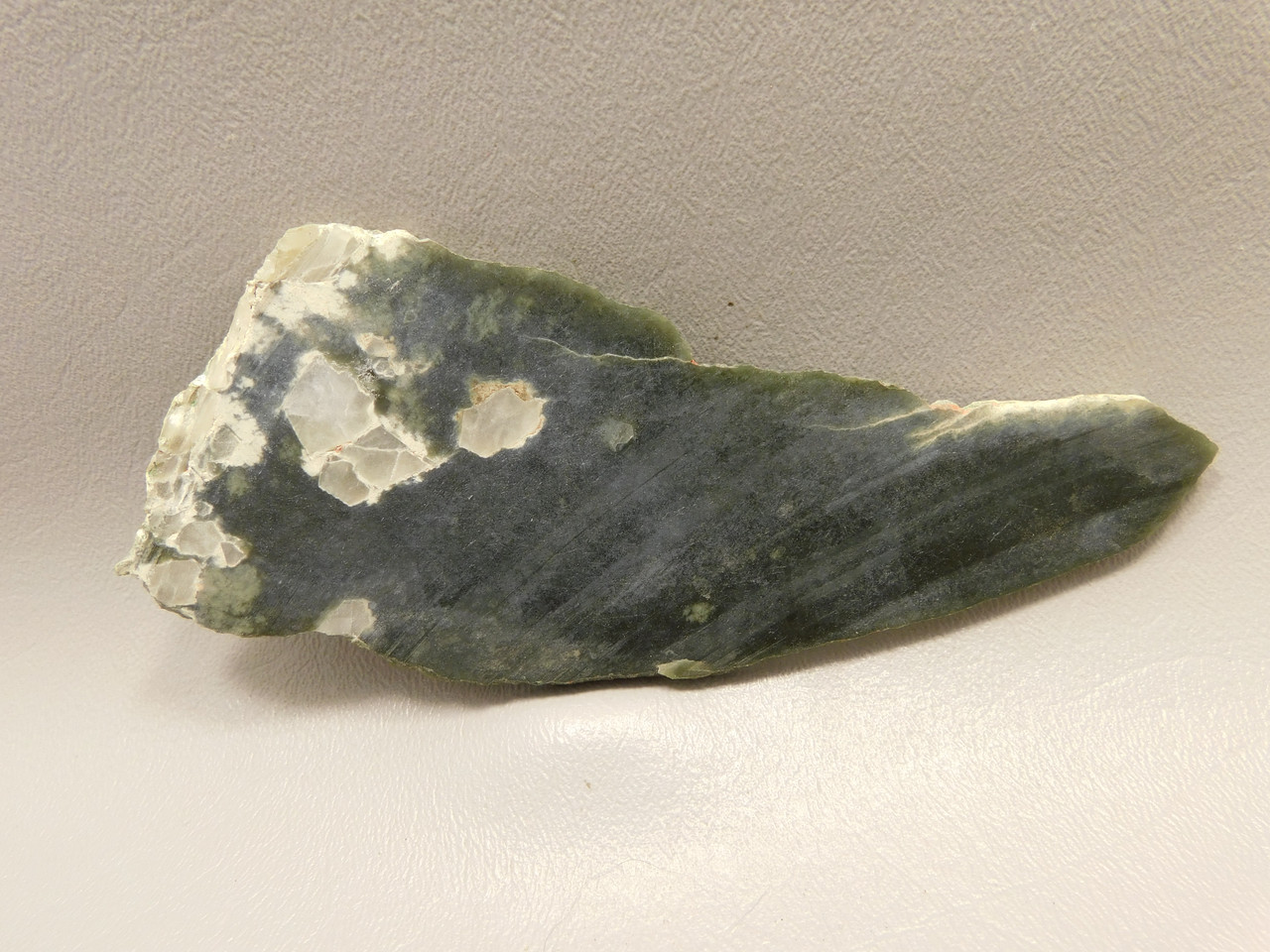 Green Nephrite Jade Polished Stone Slab California Rock #O20