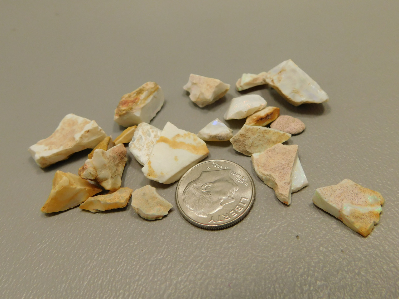 Spenser Opal Unpolished Stone CHIPS Iridescent Small Rock
