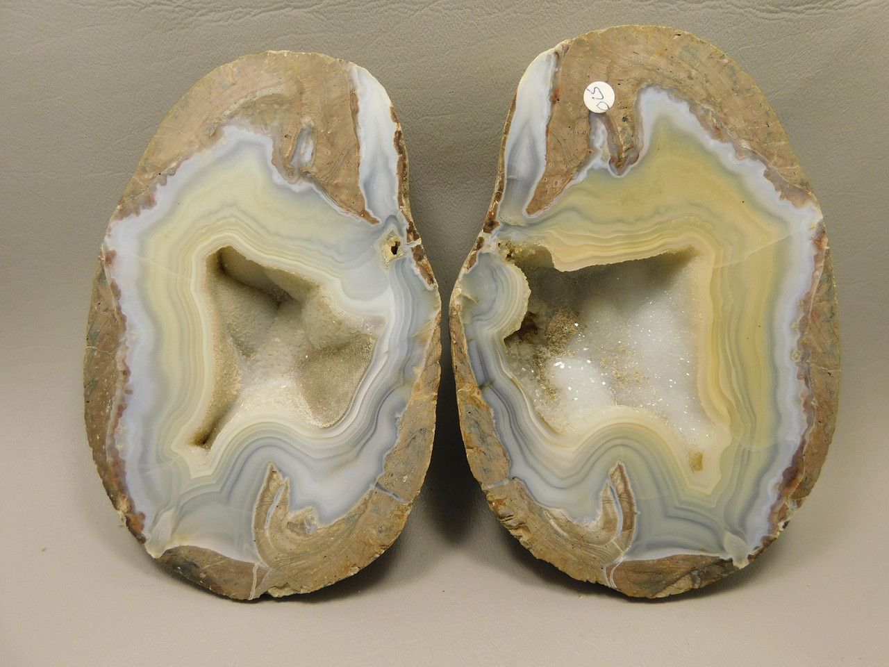 Dugway Thundereggs Pairs Polished Rocks Large Geode Druse Agate #O25