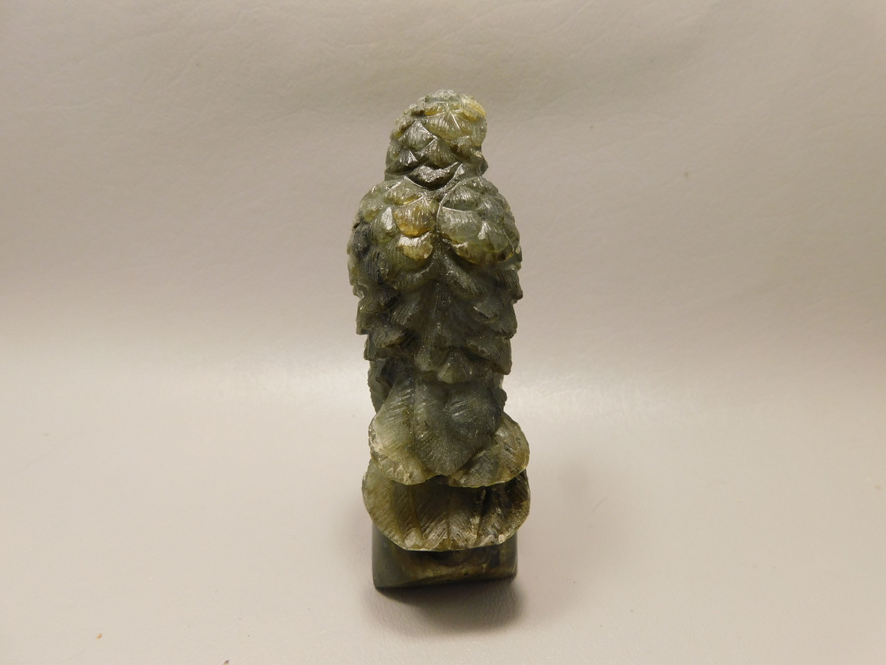 Eagle Figurine Animal Carving 4.2 inch Labradorite Stone #O1