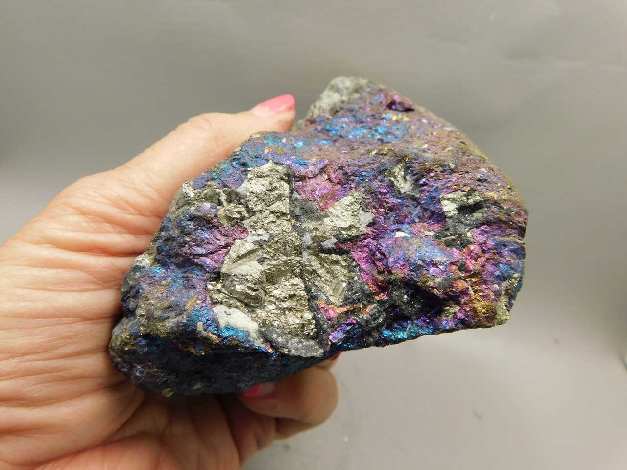Chalcopyrite 1.8 lbs. Extra Large! Mineral Specimen Peacock Ore Rock #O4