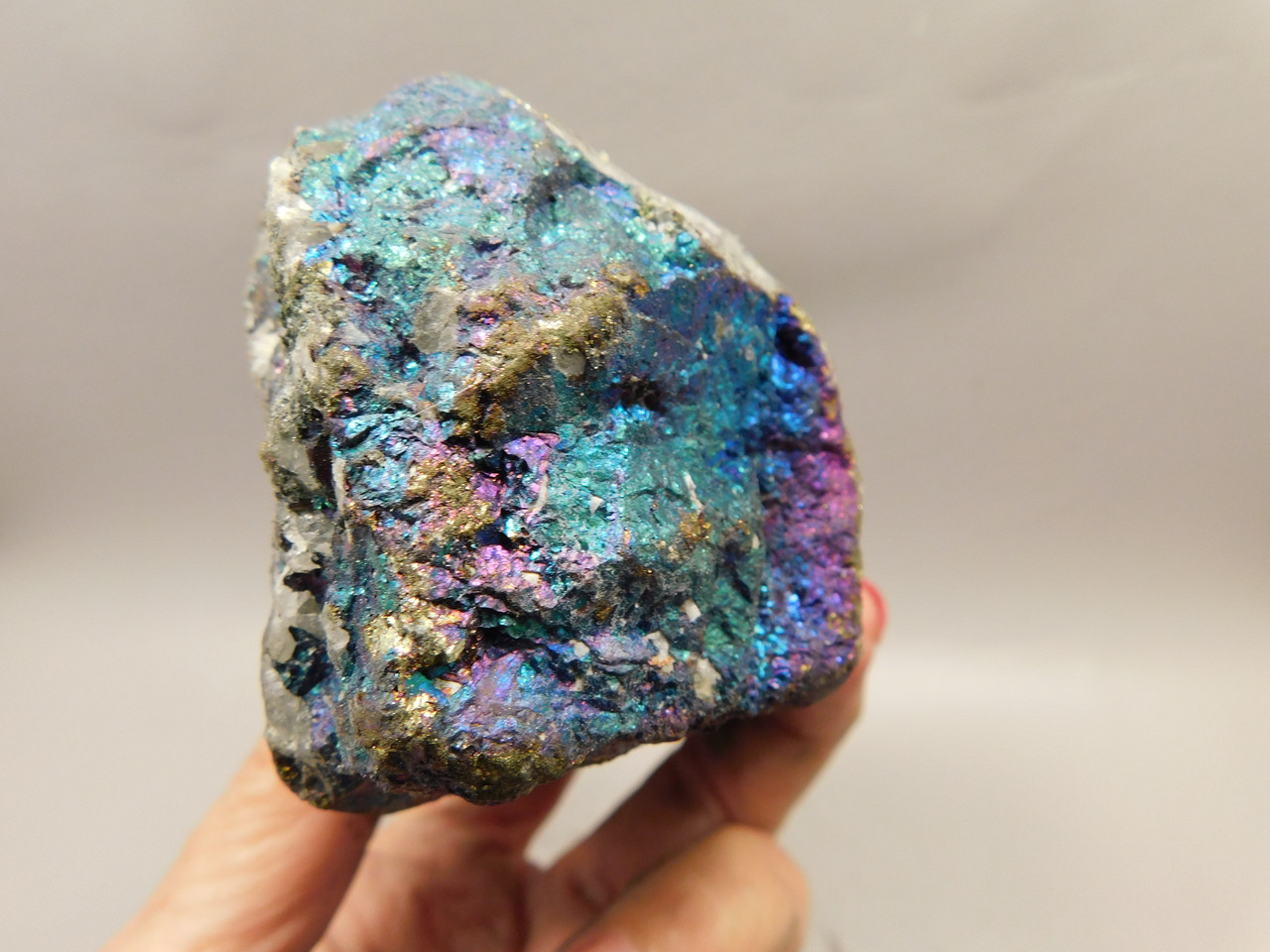 Chalcopyrite 1.8 lbs. Extra Large! Mineral Specimen Peacock Ore Rock #O6