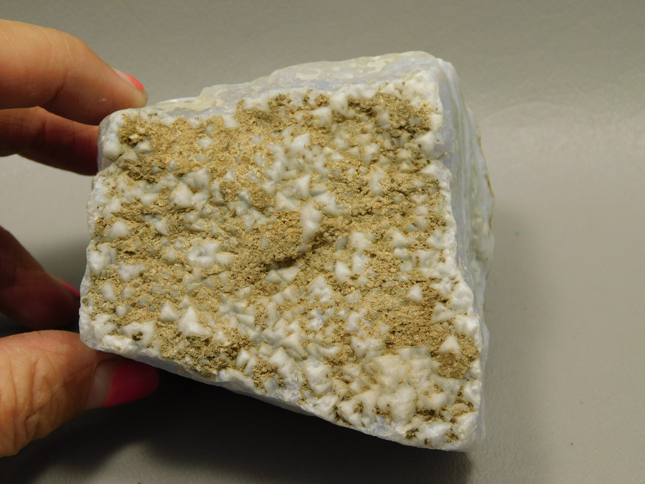 Blue Lace Agate Lapidary Cabbing Rough Rock #O10