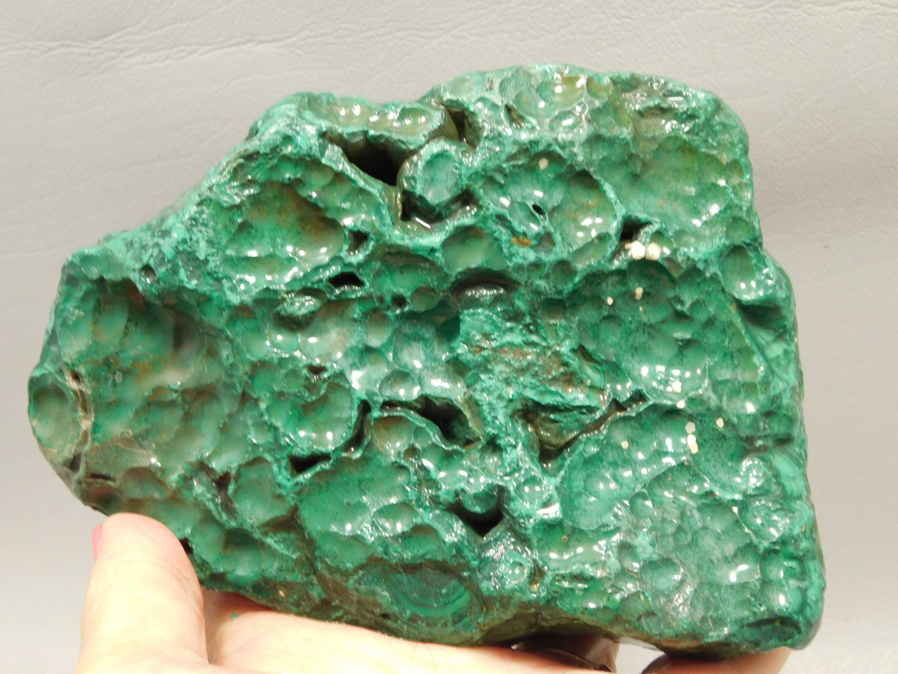 Malachite Rough Rock Lapidary Stone DR Congo, Africa #O11