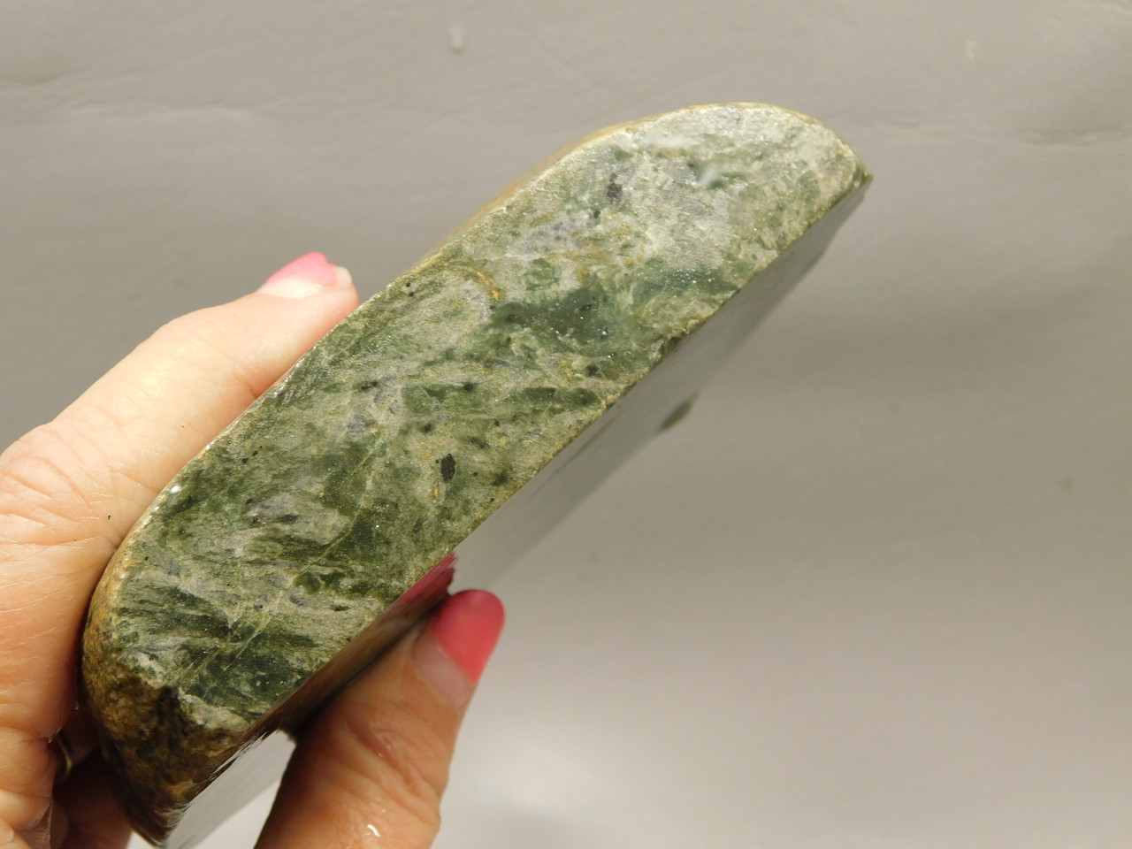 California Green Nephrite Jade Unpolished Rough Rock #O10