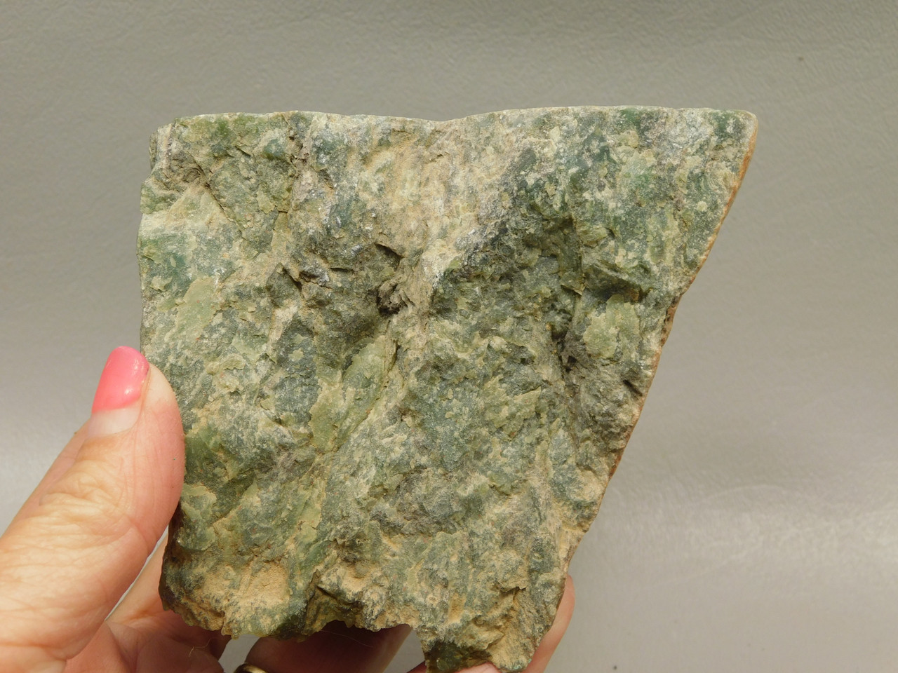 California Green Nephrite Jade Unpolished Rough Rock #O3