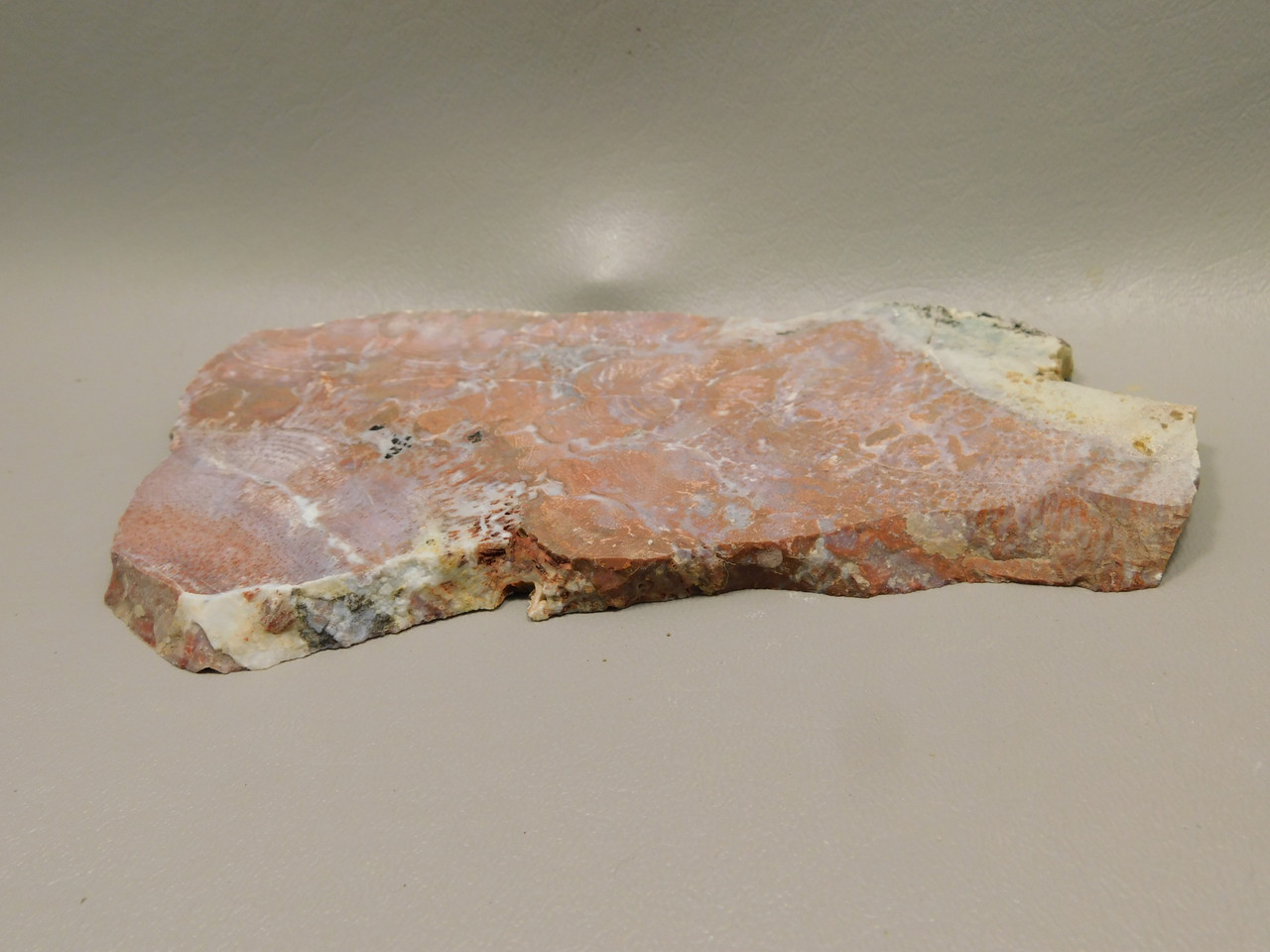 Red Agate Pseudomorph Stone Slab Lapidary Rough Rock #O1