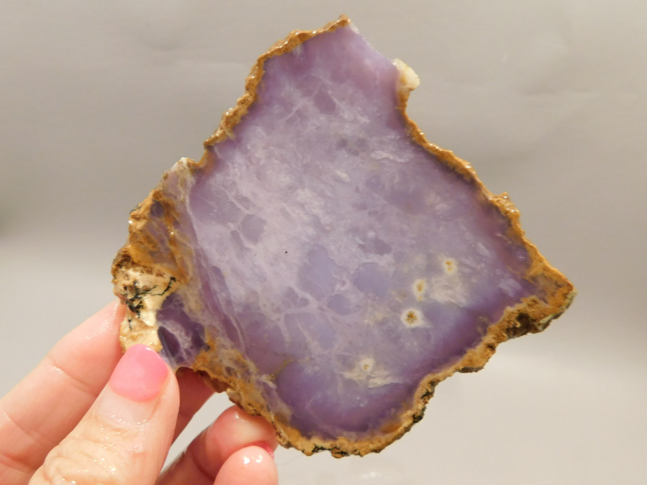 Burro Creek Agate Stone Slab Unpolished Purple Rock Arizona #O3