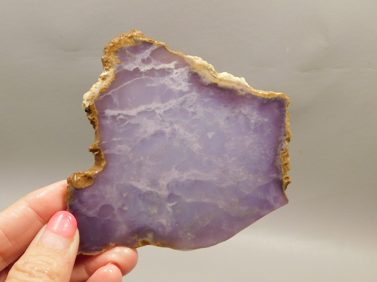 Burro Creek Agate Stone Slab Unpolished Purple Rock Arizona #O4